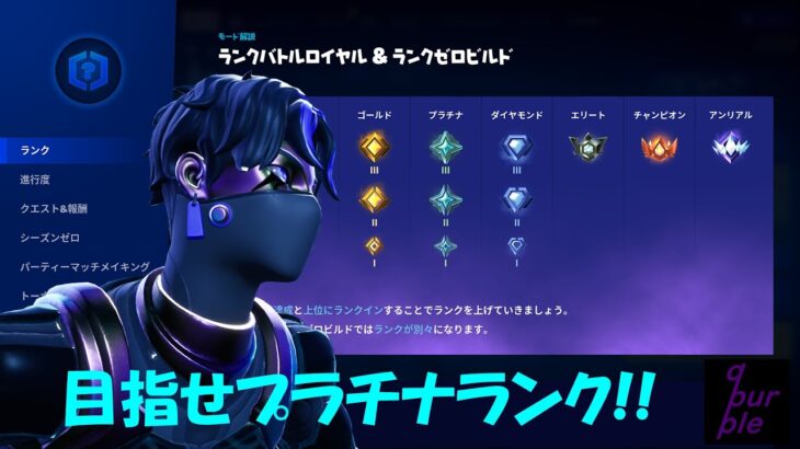 【フォートナイト/Fortnite】下手くそな私がソロデュオゼロビルドでプラチナ目指す！【第2回】