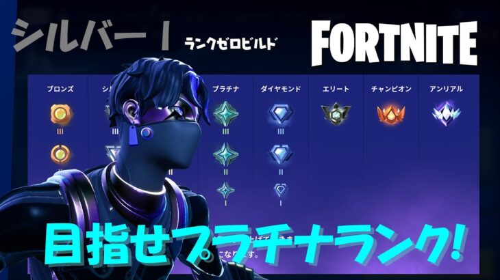 【フォートナイト/Fortnite】下手くそな私がソロデュオゼロビルドでプラチナ目指す！【S0】【第3回】