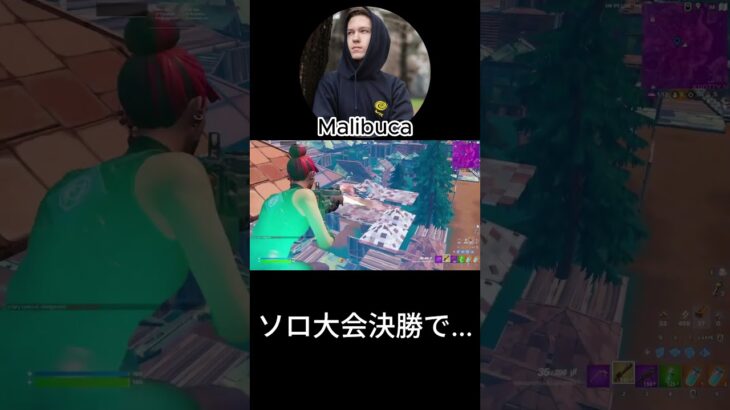 天才Malibucaがソロ大会決勝でビクロイ！【フォートナイト/Fortnite】【配信からの切り抜き】