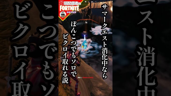 もうすぐ夏休みだね#フォートナイト#fortnite#shorts#tiktok#filmora#ライブ#ぽんこつ#ぼっち#ビクロイ#シーズン３#夏休み#ケーン#サマー#クエスト#エスケープ#攻略