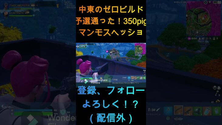 中東ゼロビルド予選突破！ #fortnite #フォートナイト #ワンパン#デュオ大会 #ゼロビルド大会 #ゼロビルド #中東#shorts