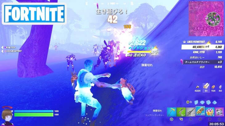 40連続KOを達成する【フォートナイト Fortnite】