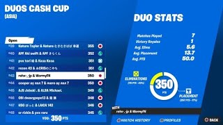 CS勢2人でデュオキャッシュカップ予選突破[フォートナイト/Fortnite]