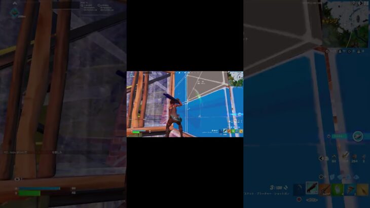 張替屋根入れワンパン　#shorts #fortnite #フォートナイト