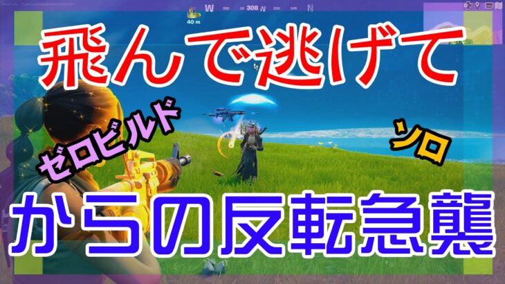 【Fortnite】新シーズンも飛んだ者勝ちのゼロビルド/ソロ攻略/マイクなし/PS4【フォートナイト】