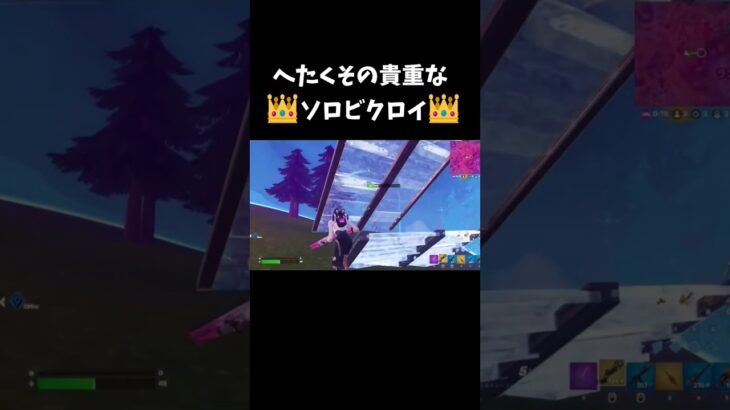 ソロは心臓に悪し。終盤は手が震え心臓は飛び出しそう。#fortnite　#フォートナイト #YaM日記