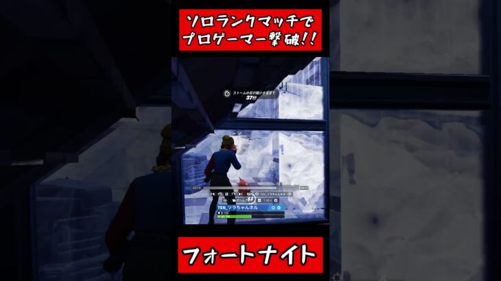 【フォートナイト】ソロランクマッチにてプロゲーマーと遭遇！！#フォートナイト#Nature#プロゲーマー遭遇