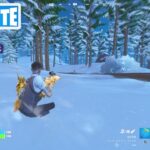 雪の上でスライディングして移動する【フォートナイト Fortnite】