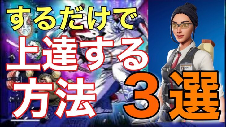 【初心者必見】【フォートナイト】メキメキ上達する方法3選を解説【ゼロビルド】【Fortnite】PS4 Pro