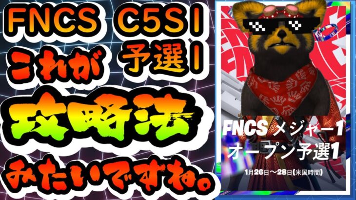 【まとめ】フォートナイト FNCS C5S1 予選1 優勝デュオのマッチをみて気づいた30個のポイントを紹介 今シーズン競技の正解立ち回りアイテムの使い方の紹介 たぬきの雑談を添えてモウカクコトナイw