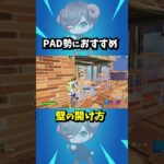 PAD勢におすすめの壁編集  #フォートナイト #Fortnite #フォートナイト解説 #フォートナイト初心者  #フォートナイト対面