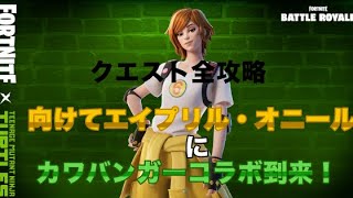 【カワバンガーコラボ到来】エイプリル・オニールクエスト全攻略解説【フォートナイト/解説】