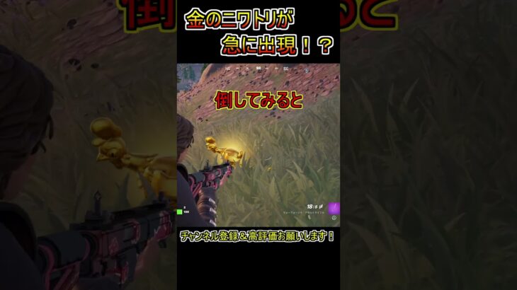 バトロワ島に「金のニワトリ」が突然出現した！！【フォートナイト/Fortnite】#shorts