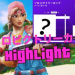 【フォートナイト】ソロビクトリーカップ Highlight