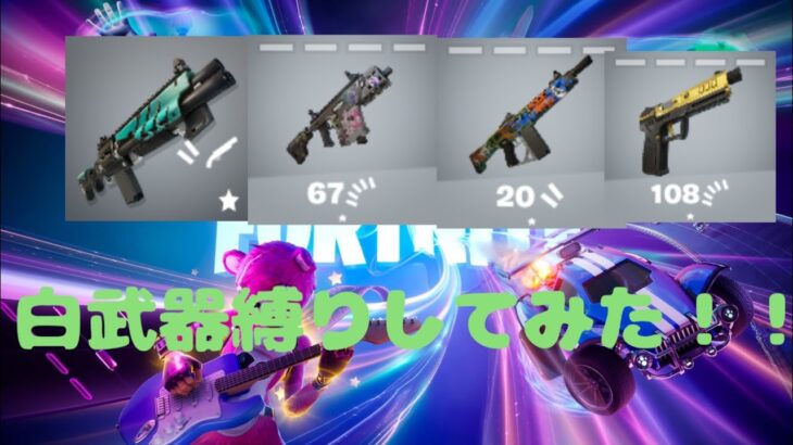 [fortnite]デュオで白武器縛りしてみたー❗