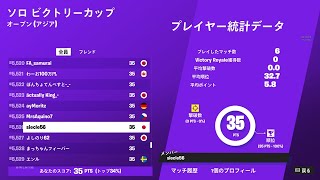 【フォートナイト】ソロ ビクトリーカップ sess#5