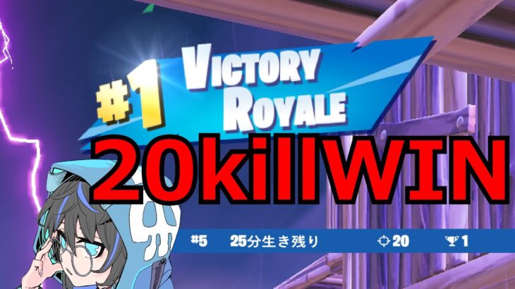 デュオキャッシュ20キルwinできた試合【フォートナイト/Fortnite】