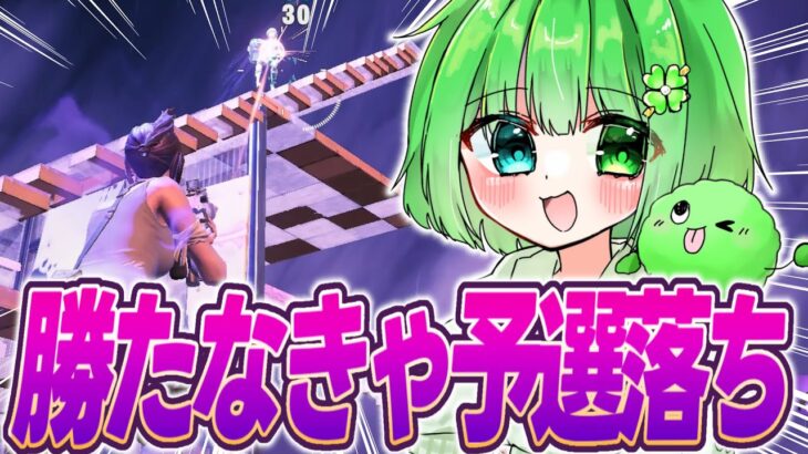 【ソロ大会】この試合勝たなきゃ予選落ちだ…😭【Fortnite/フォートナイト】