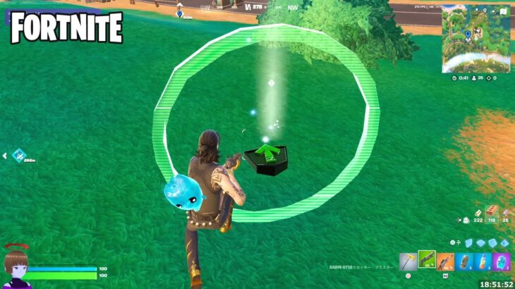 コース上のリングをくぐる ストーリークエスト【フォートナイト Fortnite】