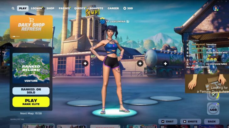 Korean Girl Playing Fortnite in Asia, 女性デュオを募集中
