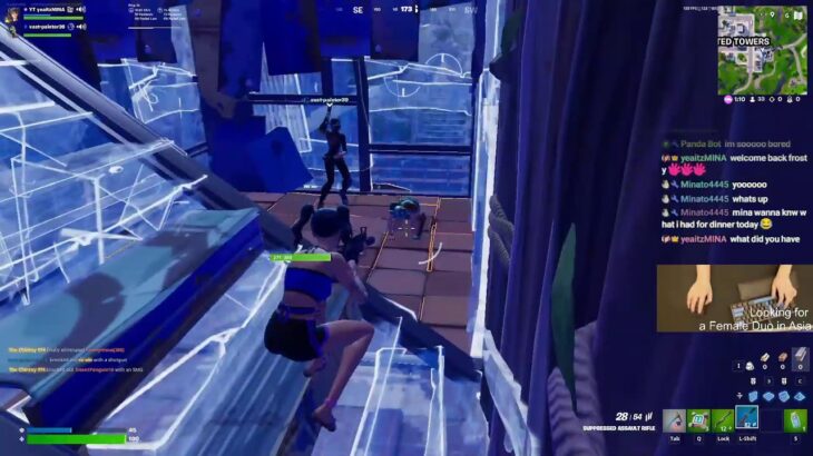 Korean Girl Playing Fortnite in Asia, 女性デュオを募集中