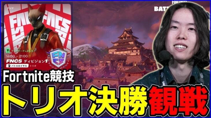 【トリオ決勝観戦】最後のディビジョナル誰が勝つ!?→0時EU→6時NAC→8時NAW見てく【フォートナイト】