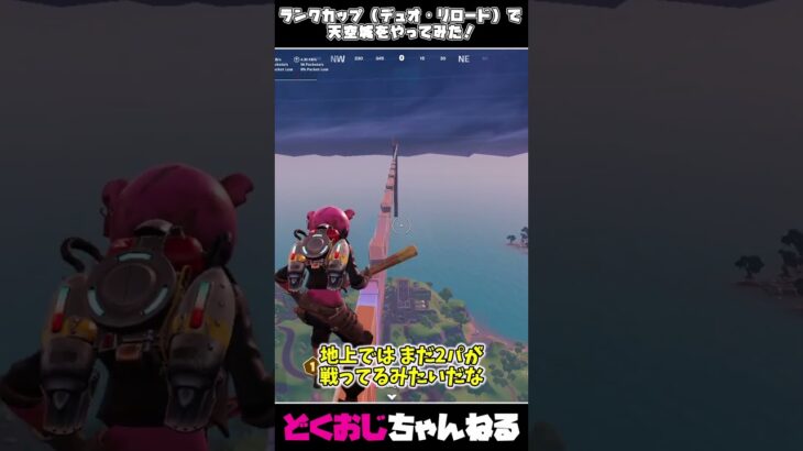 ランクカップ（デュオ・リロード）で天空城をやってみた！ #フォートナイト #FORTNITE  #天空城