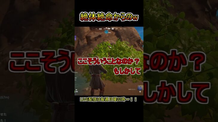 絶体絶命からの奇跡の新発見！【フォートナイト/Fortnite】#shorts