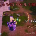 ブリッツロイヤル5試合まとめてお届け‼︎ソロ＆デュオ5ビクロイ‼︎［フォートナイト/ブリッツロイヤル］#343