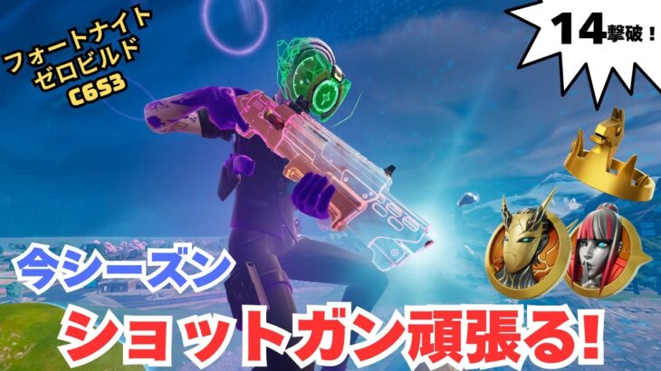 苦手なショットガン頑張るゼロビルド C6S3 ソロ