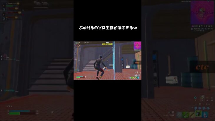 大会でのぶゅりるのソロ生存が凄すぎるｗ【フォートナイト/FORTNITE】