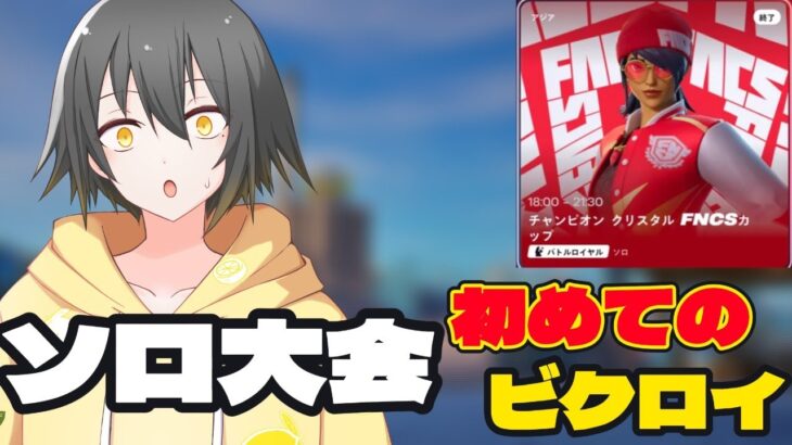 久しぶりのソロ大会で人生初めてビクロイ！！！【フォートナイト/Fortnite】