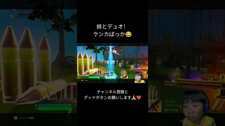 【Fortnite】姉とデュオ！ケンカばっか😂#フォートナイト#Fortnite#キル集 #shorts #フォートナイト民 #ゲーム実況