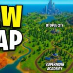 NEW FORTNITE MAP is INSANE! Supernova Academy & Utopia City First Look!