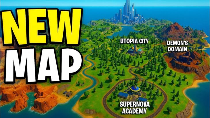 NEW FORTNITE MAP is INSANE! Supernova Academy & Utopia City First Look!