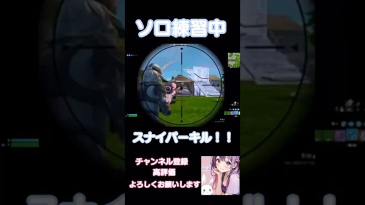 リロードソロでスナイパーキル！！#shorts  #fortnite  #fortniteスナイパー  #フォートナイト