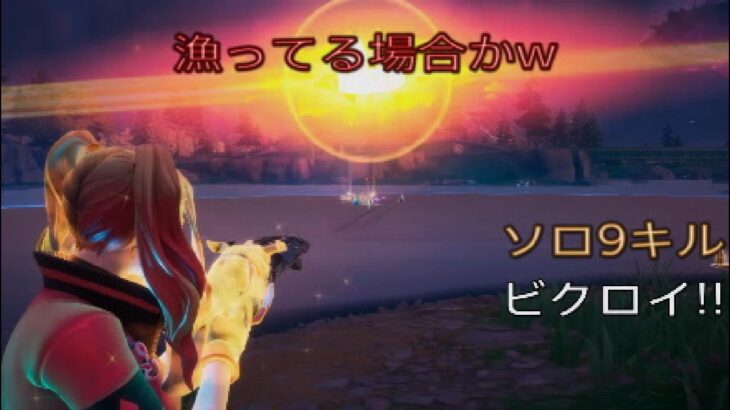 漁ってる場合かwソロ9キルビクロイ‼︎［フォートナイト/ゼロビルド］#344