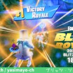8/3 BLITZ ROYALE-NINJA たまたまうまくいったソロ-デュオ18キル♪(ノーカット1戦)【フォートナイト/ブリッツ】