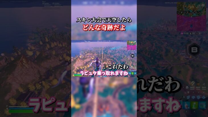 【大会】ソロ大会で天空乗っ取ってみた！【天空】 #フォートナイト #fortnite #フォトナ