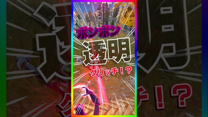 ポンポンで透明に⁉️このポンポン最強小技でポンポンがまた消される！！かと思いきや…【フォートナイト/fortnite】
