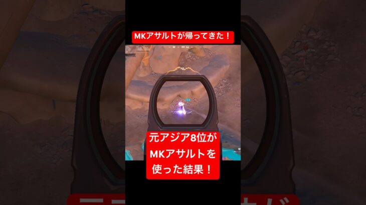 【フォートナイト】元アジア8位がMKアサルトを使った結果… #フォートナイト #ゼロビルド  #shorts