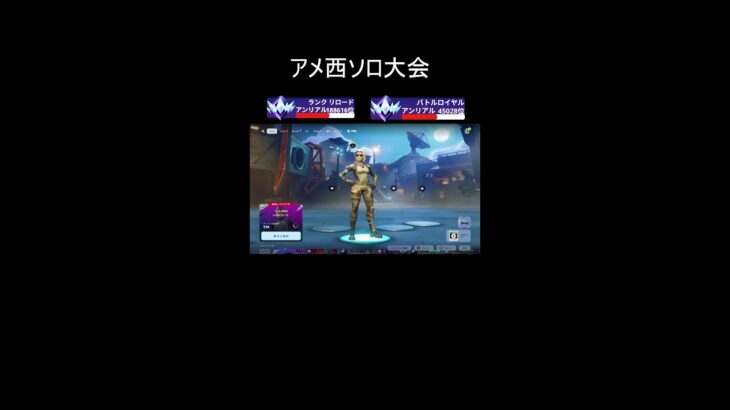 アメ西ソロ大会【フォートナイト/Fortnit】