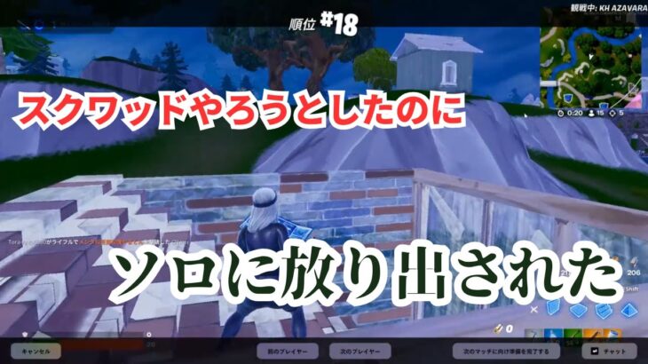 スクワッドしようとしたらなぜかソロに…？【Fortnite / フォートナイト】