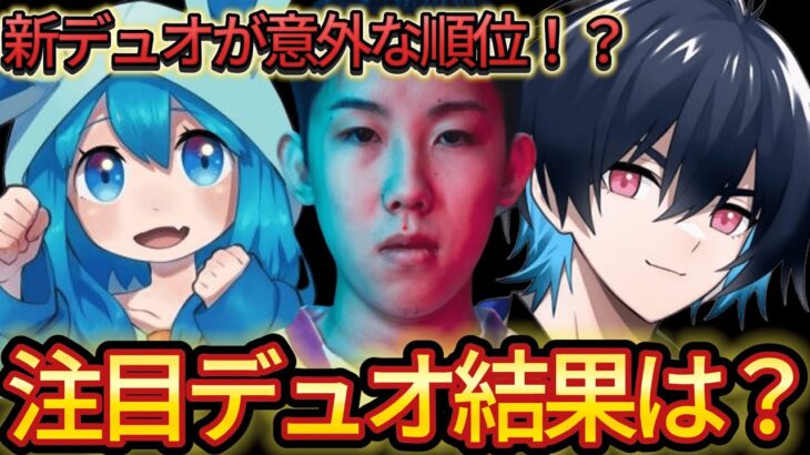 新デュオ＆注目デュオの最終結果は？予選を通ることは出来たのか！【フォートナイト/Fortnite】