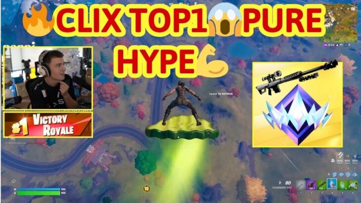 Clix Can’t Stop Smiling🔥 Epic Top 1 Win in Solo Series Session 1!