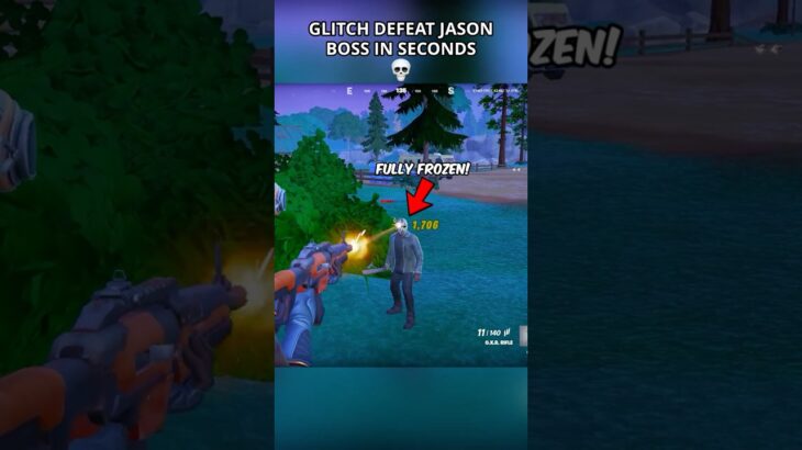DEFEAT JASON BOSS IN SECONDS GLITCH in Fortnite Season 4😳 (Chapter 6) #fortnite #foryou #shortsfeed
