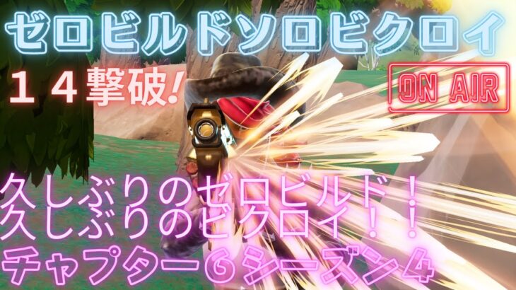 久しぶりのゼロビルド!久しぶりのビクロイ!#ゼロビルド #ソロ #fortnite# Fortnite #zerobuild