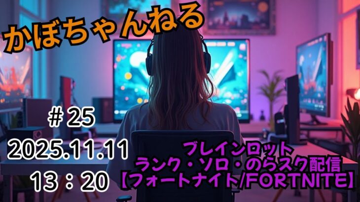 ソロ・のらスク・ブレインロット・ランク　配信😊　#25　【フォートナイト/Fortnite】　※参加型あり