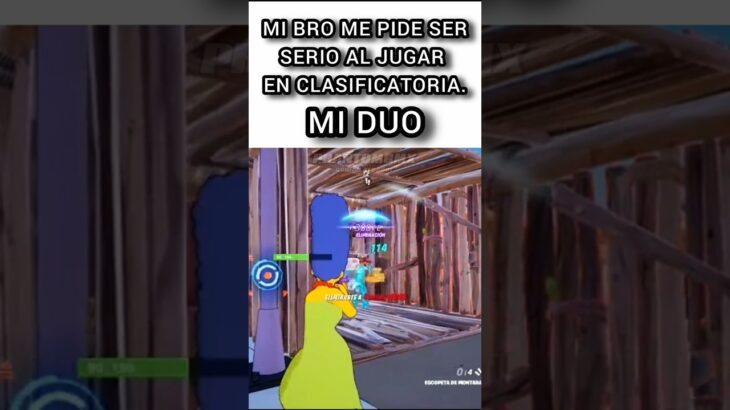 Cuando Le Pido a mi Bro ser DÚO en Fortnite y SUCEDE ESTO.. 🤡💔 #Fortnite #fortniteclips #LosSimpsons