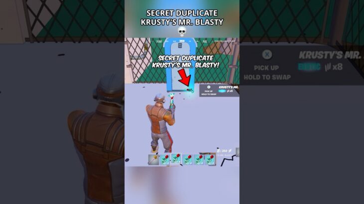 DUPLICATE KRUSTY’S MR. BLASTY EXOTIC GLITCH in Fortnite Simpsons😳 #fortnite #foryou #shortsfeed